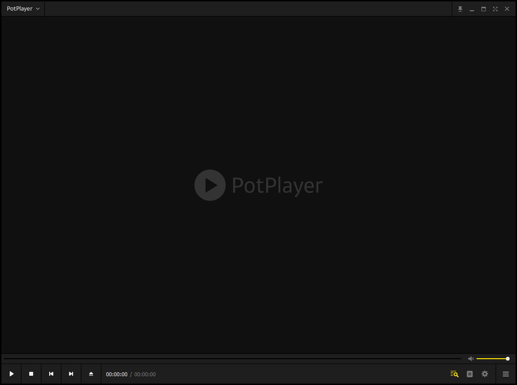 PotPlayer 默认皮肤主界面